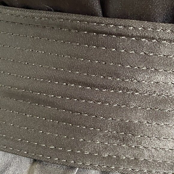 NWT Halston Heritage Silver Gray Racerback Satin Slip‎ Midi Dress Size S $295.00 - Picture 15 of 16